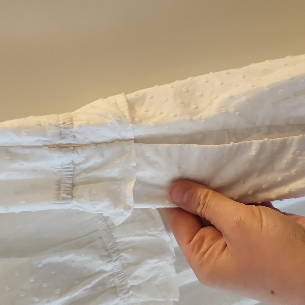 J. Crew White Ruffled Dress - Picture 3 of 6